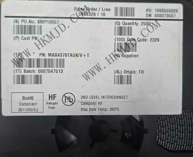 供應(yīng) MAXIM MAX4376TAUK 1mA 單通道高側(cè)電流檢測放大器，內(nèi)置增益